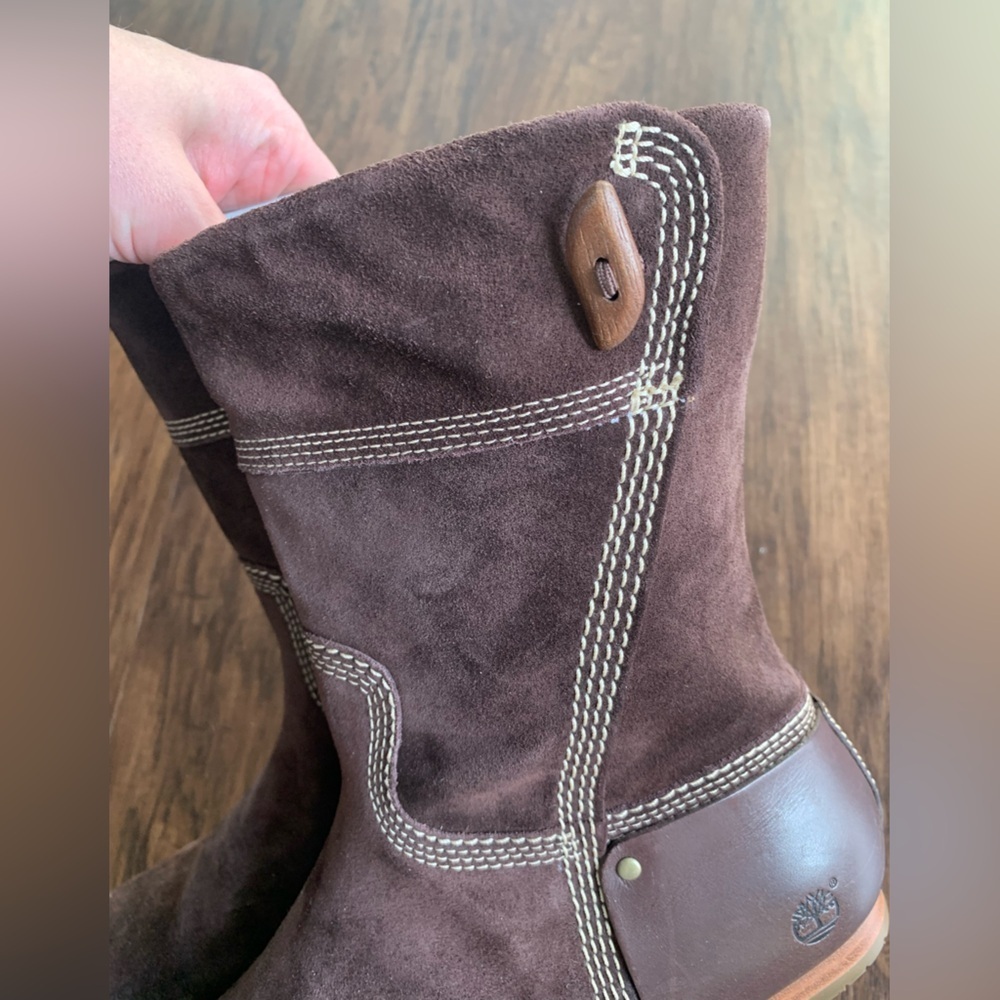 Timberland Dark Brown chocolate Leather Boots - Picture 7 of 9
